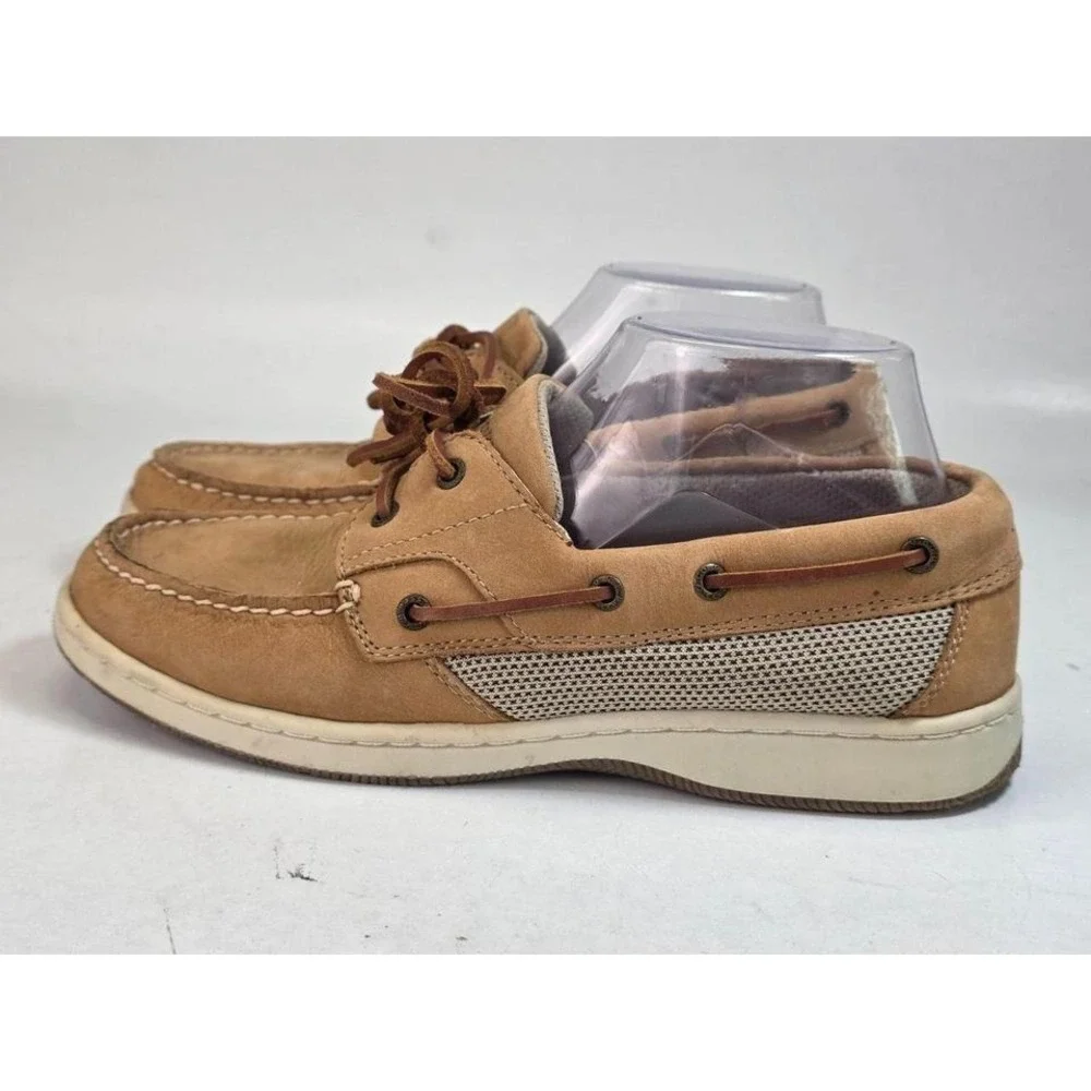 GH Bass Sailer Women's Boat Shoes Size 8.5 M Brown Tan Suede Slip On Loafers